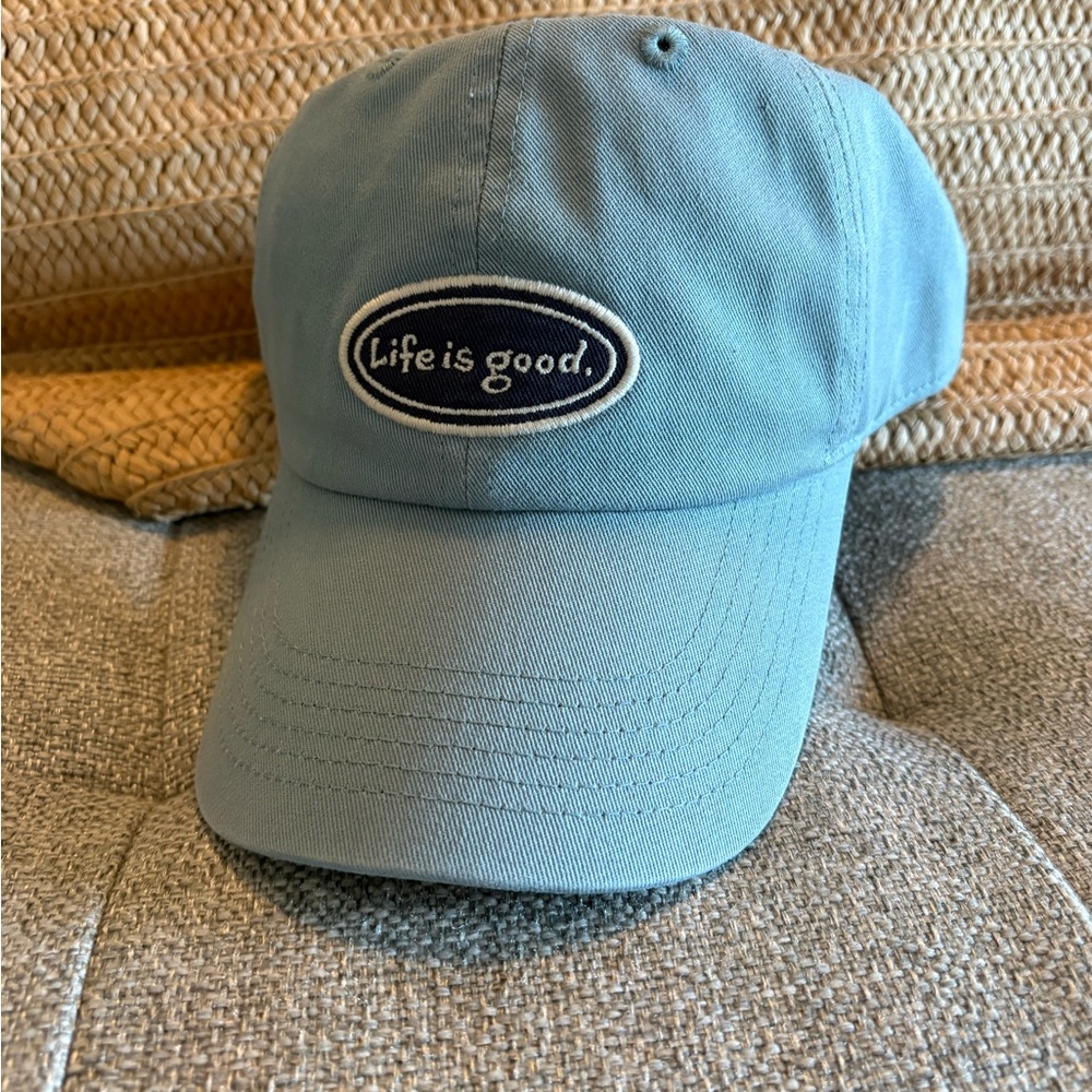 Life Is Good Teal Cap